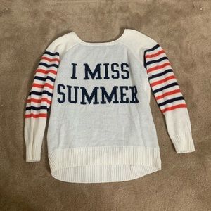 “I miss summer” Sweater
